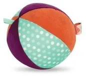 Zabawki sensoryczne - B. Toys B Toys Make it Chime Pluszowa piłka sensoryczna z dzwoneczkiem w środku 0+ 29965-uniw - miniaturka - grafika 1