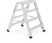 Drabiny - AJ Schodki robocze dwustronne 4 stopnie wys. 945 mm 90296 - miniaturka - grafika 1