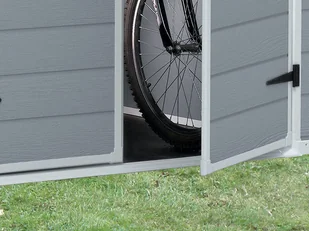 Keter Domek narzędziowy Manor, szary, 130x192x198 cm - Altany ogrodowe - miniaturka - grafika 10