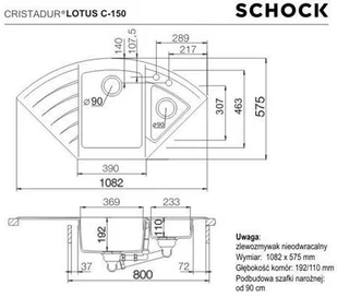 Schock LOTUS C-150 Silverstone - Zlewozmywaki - miniaturka - grafika 3