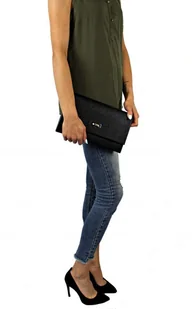 PolskaGalanteria.pl Elegancka Torebka/Kopertówka Torebka Wizytowa PolskaGalanteria WZÓR 2 BL SZARY DŁUGA - Torebki damskie - miniaturka - grafika 6