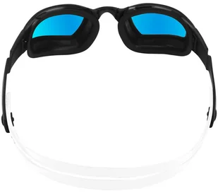 Aqua Sphere PHELPS Okularki pływackie NINJA Black White Blue Mirror - Pływanie - miniaturka - grafika 3