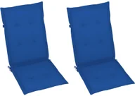 Poduszki ogrodowe - vidaXL Poduszki na krzesła ogrodowe, 2 szt., kobaltowe, 120x50x4 cm 314116 - miniaturka - grafika 1