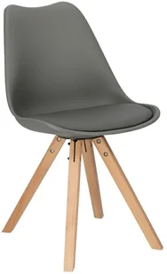 D2.Design Krzesło Norden Star Square PP szare ciem ne 180252 - Krzesła - miniaturka - grafika 2