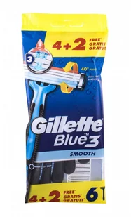 Gillette Blue3 Smooth maszynka do golenia 6 szt dla mężczyzn - Maszynki do golenia i wkłady - miniaturka - grafika 2