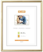 Ramki na zdjęcia - Icar Ramka na zdjęcia DRI HIT 40 x 50 cm złota drewniana - miniaturka - grafika 1