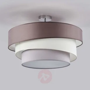 Trzywarstwowa lampa sufitowa Melia, brązowo-szara - Lampy sufitowe - miniaturka - grafika 2