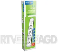 Przedłużacze i rozgałęźniki - Reinston Reinston ALZ016 listwa zasilająca 6 gniazd 5 m biały | - miniaturka - grafika 1