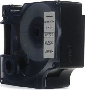 Dymo JetWorld Taśma D1 Czarny na Srebrnym 24mm x 7m 53722) stron JWT-D53722N - Taśmy do drukarek barwiące - miniaturka - grafika 2