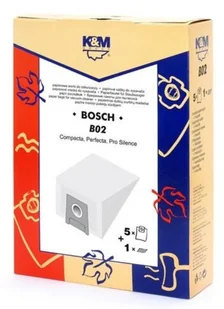Bosch K&amp;M FB02 - Worki papierowe do odkurzaczy TYP: D, E, G - Worki do odkurzaczy - miniaturka - grafika 2
