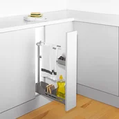 Meble modułowe i akcesoria - Peka SNELLO 150 z półką i wieszakiem na ręczniki/ szary 04.800.S - miniaturka - grafika 1