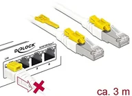 Kable miedziane - DeLock DeLOCK RJ45 kabel sieciowy CAT 6 A Secure 3.0 m ST/ST 85333 - miniaturka - grafika 1