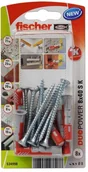 Kołki - Fischer Kołek uniwersalny Duopower 8 x 40 z wkrętem 8 szt. 534998 - miniaturka - grafika 1
