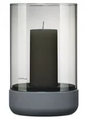 Świeczniki - Blomus Betonowy świecznik CALMA 20 cm szary - miniaturka - grafika 1