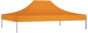 vidaXL Dach do namiotu imprezowego, 4 x 3 m, pomarańczowy, 270 g/m - Pawilony ogrodowe - miniaturka - grafika 3