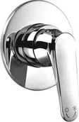 Baterie podtynkowe - Omnires Bateria prysznicowa 11x11 cm podtynkowa chrom,ART DECO AD5145CR - miniaturka - grafika 1