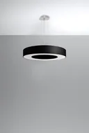 Lampy sufitowe - Sollux Lighting Lighting Oryginalna Oprawa Sufitowa Żyrandol SATURNO SLIM 50 Czarny Abażur Tworzywo Sztuczne Lampa Wisząca Okrągły Zwis Nowoczesny Styl Loft Industrial Oświetlenie Żarówka E27 Idealna do Salonu Jadalni Sypialn SL.0750 - miniaturka - grafika 1