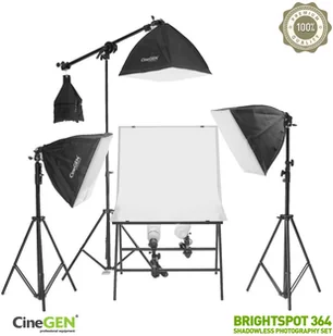 CineGEN Zestaw do fotografii bezcieniowej BrightSpot 363 BrightSpot 363 - Inne akcesoria studyjne CineGEN Zestaw do fotografii bezcieniowej BrightSpot 363 BrightSpot 363 - Inne akcesoria studyjne - miniaturka - grafika 1
