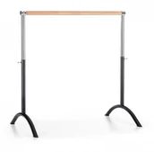 Wyposażenie sportowe i gimnastyczne - Klarfit Bar Lerina drążek baletowy sztanga baletowa 110x113cm regulacja wysokości stalczarny FTIN3-Bar Lerina B - miniaturka - grafika 1