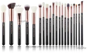 Pędzle do makijażu - JESSUP BEAUTY JESSUP - Individual Brushes Set - Zestaw 25 pędzli do makijażu - T195 Rose Carmin/Silver JESDTCSI - miniaturka - grafika 1