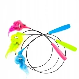 Coockoo Zabawka Dla Kota Lommy 80 cm kolor różowy - Zabawki dla kotów - miniaturka - grafika 2