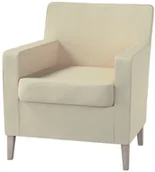 Pokrowce na meble - Dekoria pl pl Pokrowiec na fotel Karlstad kremowy szenil 61 x 56 x 80 cm Chenille 621-702-22 - miniaturka - grafika 1