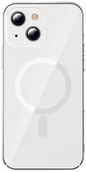 Etui i futerały do telefonów - Baseus Crystal Case magnetyczne etui do iPhone 13 + szkło na ekran przezroczysty (kompatybilne z MagSafe) (ARJT000002) ARJT000002 - miniaturka - grafika 1