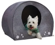 Legowiska dla psów - Zooplus Exclusive Budka dla psa z filcu Wigwam Dł x szer x wys. 71 x 54 x 57 cm - miniaturka - grafika 1