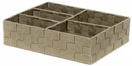 Pojemniki kuchenne - Compactor Organizer na pranie i dodatki TEX 32 x 25 x 8 cm, taupe - miniaturka - grafika 1