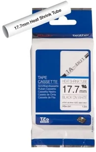 Brother Rurka termokurczliwa o szerokości 17.7mm czarny nadruk/białe tło długość 1.5m HSE241 - Dodatki do drukarek i skanerów - miniaturka - grafika 2