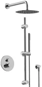 Zestawy prysznicowe - Graff Java Zestaw prysznicowy termostatyczny podtynkowy z deszczownicą chrom JAV02-PC-T - miniaturka - grafika 1