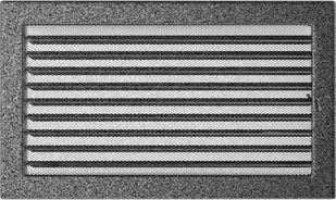Parkanex kominkowa czarno-srebrna żaluzja 22x37 - Kratki wentylacyjne - miniaturka - grafika 2