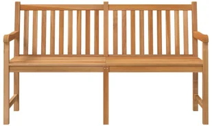 vidaXL Ławka ogrodowa, 150 cm, lite drewno tekowe 316623 - Ławki ogrodowe - miniaturka - grafika 3