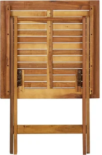 vidaXL Składany stół ogrodowy, 60x60x75 cm, lite drewno akacjowe - Stoły ogrodowe - miniaturka - grafika 5