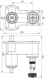 Deante Box Korpus BOX`a podtynkowego mieszaczowego z przełącznikiem natrysku BXY M44M BXY M44M - Akcesoria do armatury i ceramiki - miniaturka - grafika 3