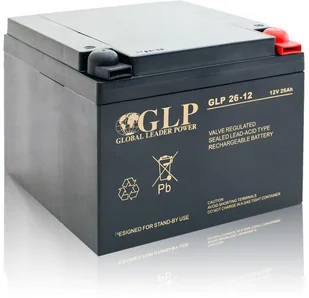 GLP Global Leader Power Akumulator 26-12 12V 26Ah 26-12 - Akumulatory ogólnego zastosowania - miniaturka - grafika 2