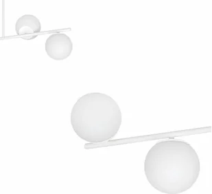 EULUNA Lampa sufitowa Kabo, 1 ramię, biała, 4-punktowa - Lampy sufitowe - miniaturka - grafika 5