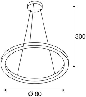 Spotline SLV ONE 80 PD DALI UP/DOWN wewnętrzna lampa wisząca LED czarna przełącznik CCT 3000/4000 K 1004763) SLV 1004763 - Lampy sufitowe - miniaturka - grafika 6