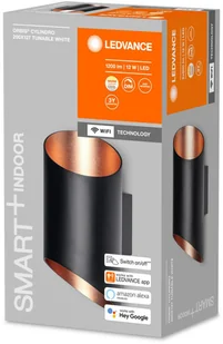 LEDVANCE SMART+ LEDVANCE SMART+ WiFi Orbis Wall Cyldro, czarna - Lampy ścienne - miniaturka - grafika 2