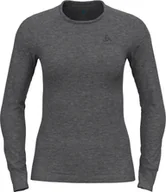 Pozostała odzież narciarska - Odlo Active Warm Plus Top Crew Neck L/S Women, szary XS 2021 Koszulki bazowe termiczne i narciarskie 159101-10183-XS - miniaturka - grafika 1