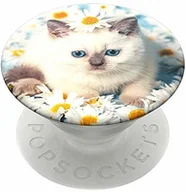Uchwyty samochodowe do telefonów - PopSockets PopSockets PopGrip - Rozkładany uchwyt i podstawka do telefonów oraz tabletów z wymiennymi krążkami PopTops - Purr-fect Flower 801382 - miniaturka - grafika 1