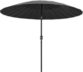 Parasole ogrodowe - vidaXL Parasol ogrodowy na słupku aluminiowym, 270 cm, antracytowy vidaXL - miniaturka - grafika 1