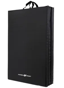 Marbo Sport Materac gimnastyczny składany twardy z rzepami 180 x 90 x 5 cm czarny - 1009120 - Maty do ćwiczeń - miniaturka - grafika 2