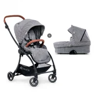 Wózki dziecięce - Hauck Eagle 4S Duoset Melange grey - miniaturka - grafika 1