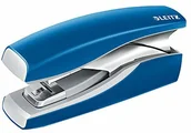 Zszywacze biurowe - Leitz NeXXt Softpress 5603 zszywacz płaski, do 30 kartek, do zszywek S1, niebieski - miniaturka - grafika 1