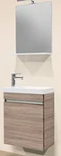 Meble łazienkowe - Sanotechnik Nora 3-częściowy zestaw mebli łazienkowych, drewno, dąb, 25 x 48 x 60 cm 08415 - miniaturka - grafika 1