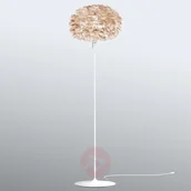 Lampy sufitowe - Vita Copenhagen Lampa z piór Eos Light Grey jasnoszara - miniaturka - grafika 1