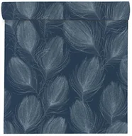 Tapety - Rasch Tapeta Pióra 699203 granatowo-szara winylowa na flizelinie - miniaturka - grafika 1