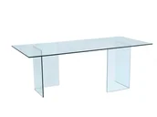 Stoły - Unique Vente Stół do jadalni COLEDON - Dla 8 osób - Szkło hartowane - miniaturka - grafika 1