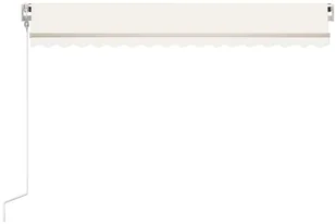 VidaXL Lumarko Automatycznie zwijana markiza, 400 x 350 cm, kremowa 3068987 VidaXL - Markizy - miniaturka - grafika 4
